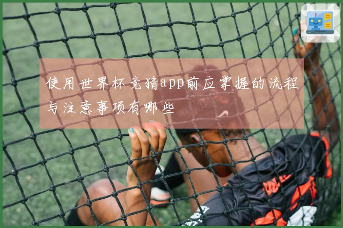 使用世界杯竞猜app前应掌握的流程与注意事项有哪些