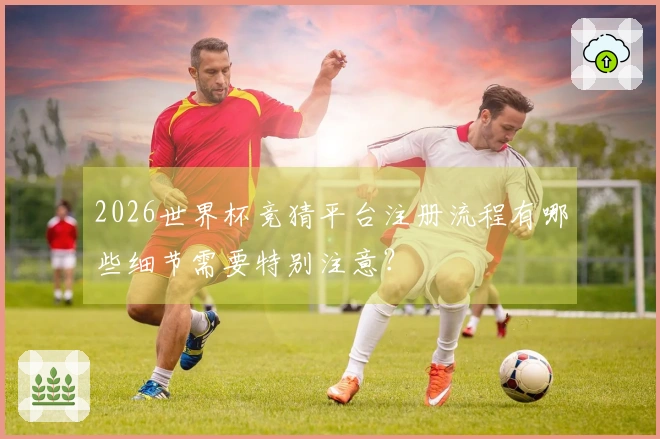 2026世界杯竞猜平台注册流程有哪些细节需要特别注意？